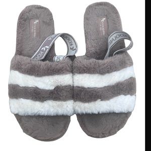 Koolaburra by Ugg striped fur sandals